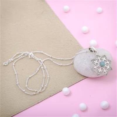 South West Amazonite Gemstone Silver Pendant Jewelry | Akrati Jewels Inc