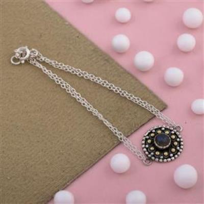 Rawa work Sterling Silver Labradorite Necklace Wholesale Jewelry Suppliers | Akrati Jewels Inc