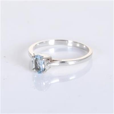 Blue Topaz Faceted Gemstone 925 Silver Ring | Akrati Jewels Inc