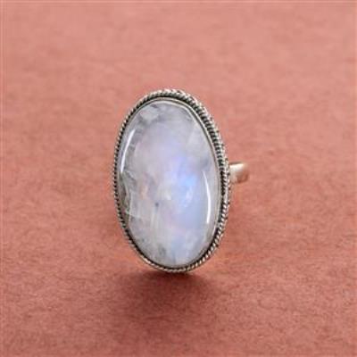 Bali design moonstone silver ring jewelry | Akrati Jewels Inc