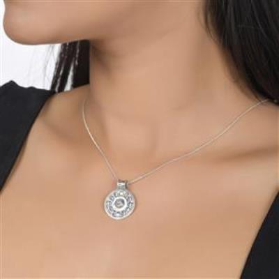 Moonstone Cabochon Pendant Sterling Silver  | Akrati Jewels Inc