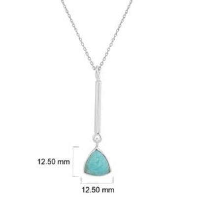 925 Silver Amazonite Necklace jewelry wholesale supplier | Akrati Jewels Inc