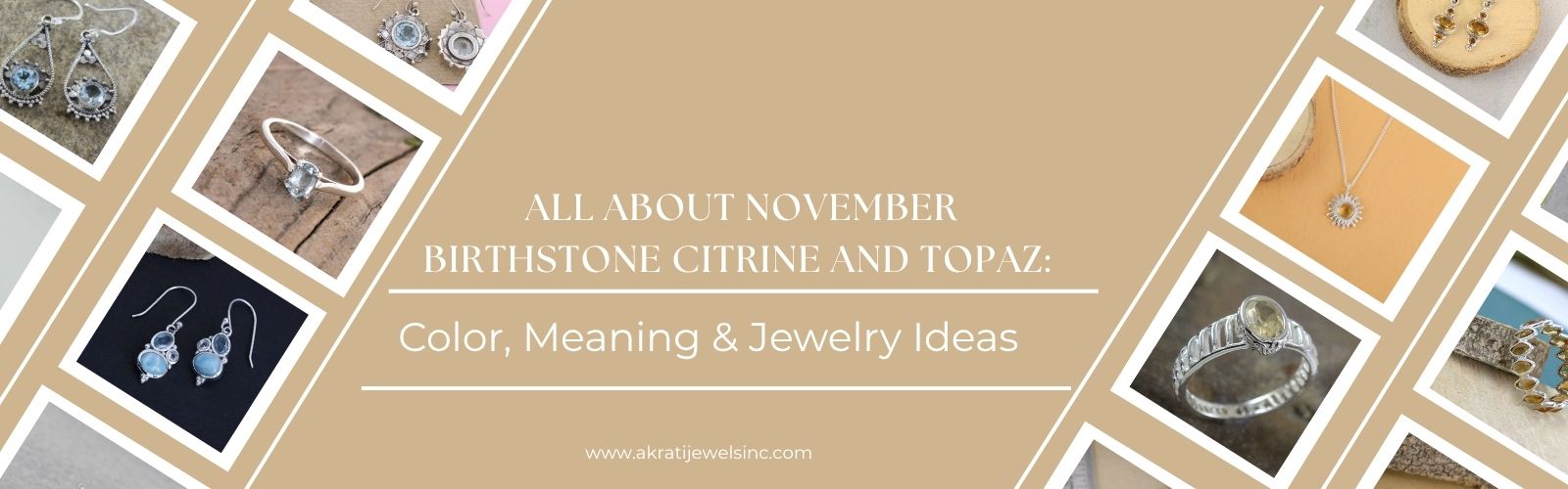 All About November Birthstone Citrine and Topaz: Color, Meaning & Jewelry Ideas - Akrati Jewls