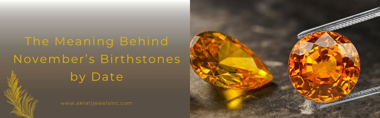 The Meaning Behind November Birthstones by Date Akrati Jewels Inc