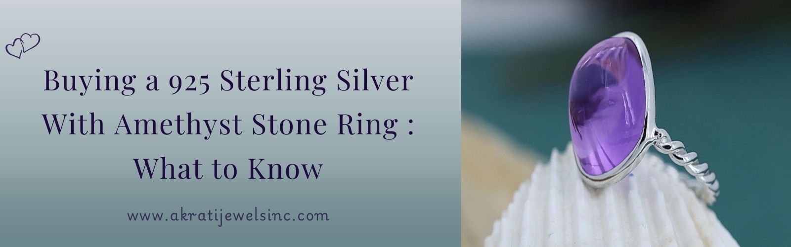 Buying a 925 Sterling Silver With Amethyst Stone Ring  What to Know Akrati Jewels Inc