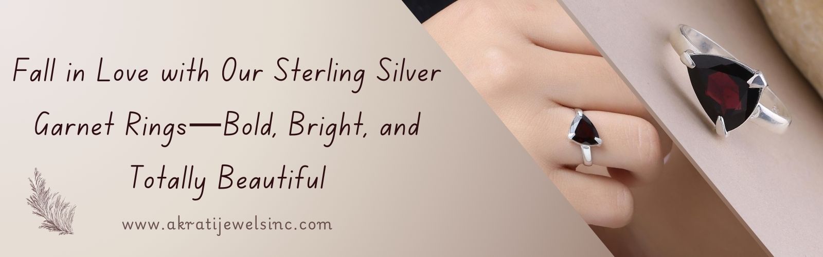 Fall in Love with Our Sterling Silver Garnet Ring  Akrati Jewels Inc