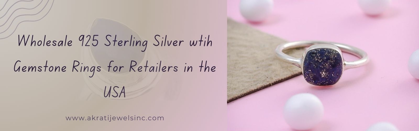 Wholesale 925 Sterling Silver wtih Gemstone Rings for Retailers in the USA Akrati Jewels Inc