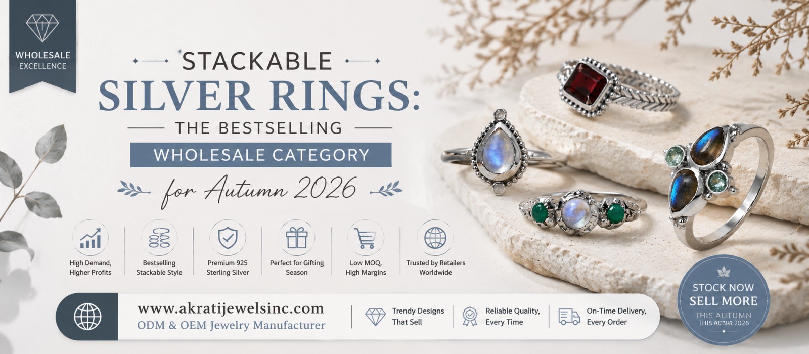 Stackable Silver Rings