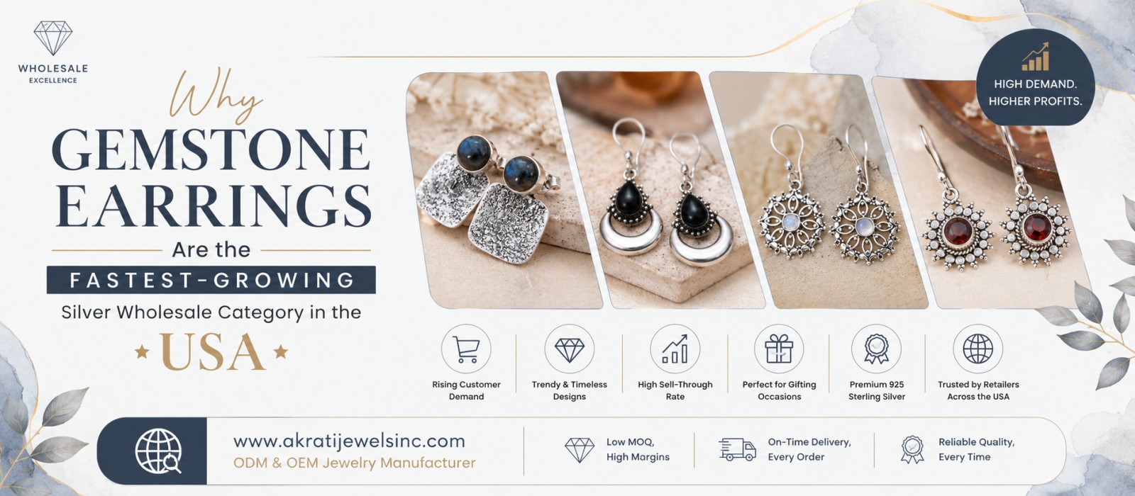 Gemstone Earrings