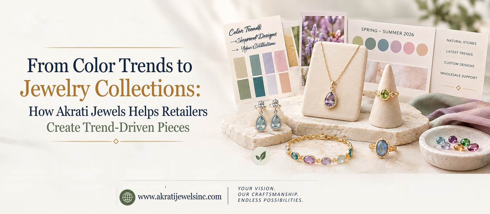 Custom gemstone jewelry