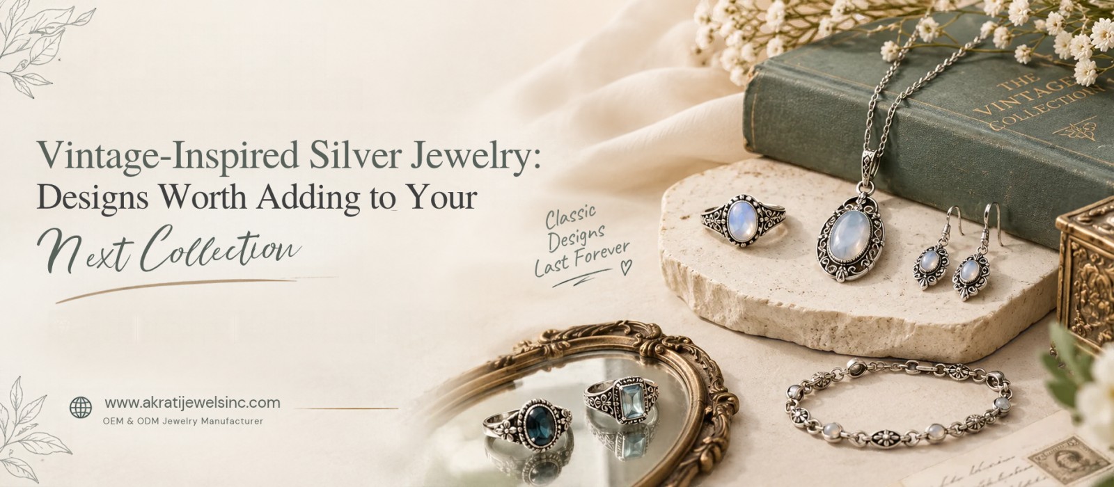 Vintage-Inspired Silver Jewelry