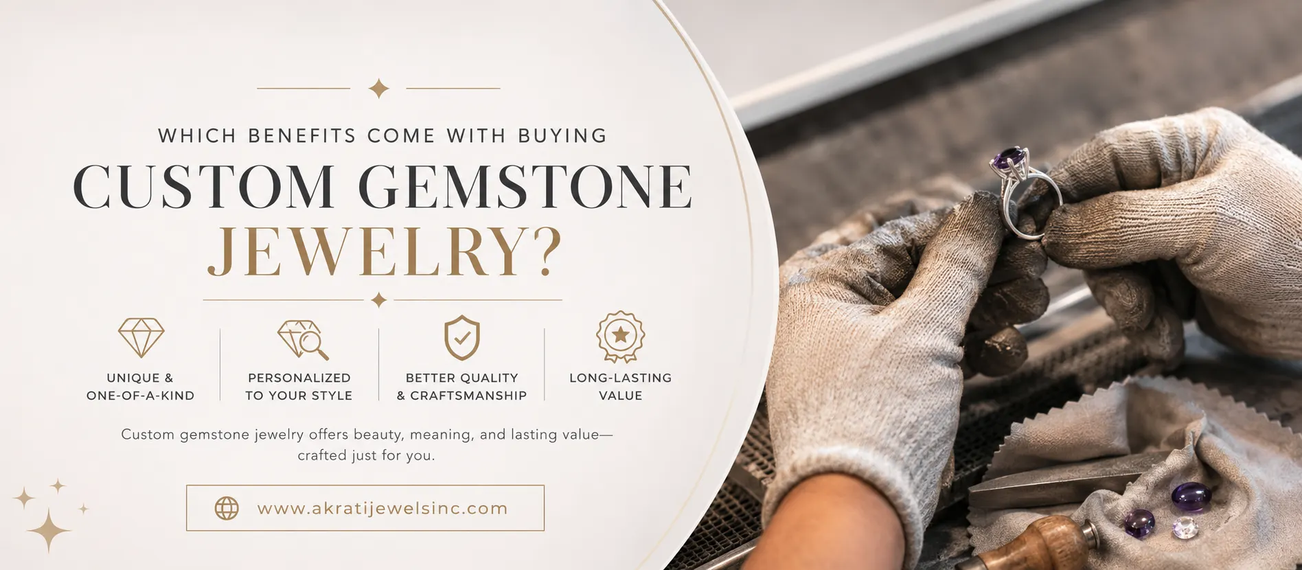 Which Benefits Come with Buying Custom Gemstone Jewelry - Akratijewelsinc