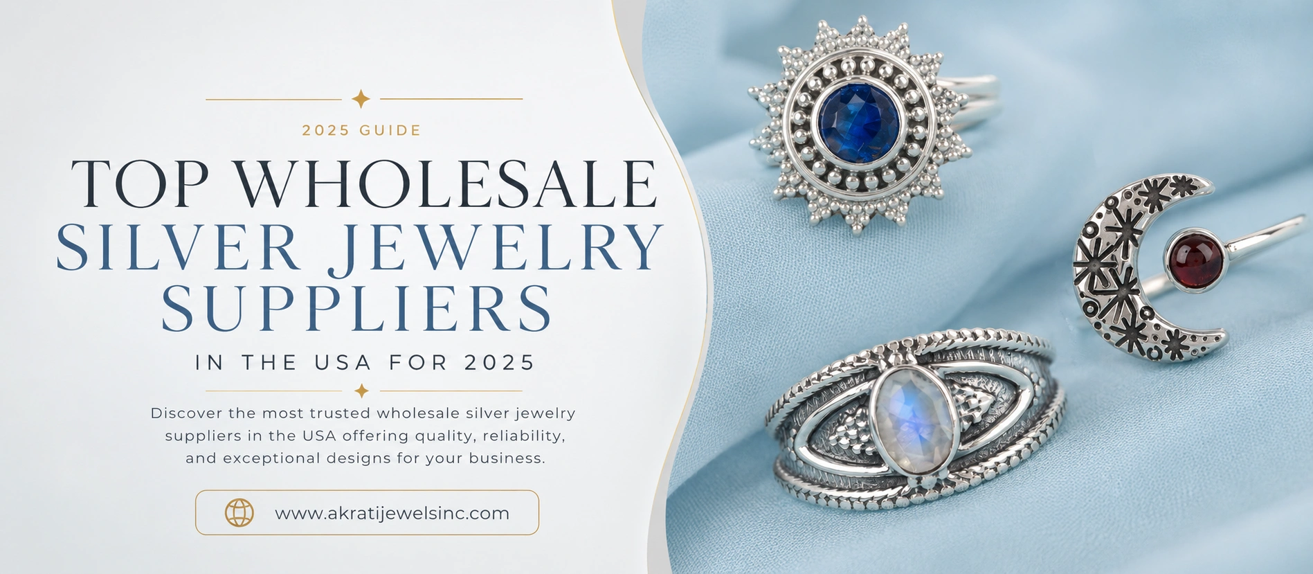 Top Wholesale Silver Jewelry Suppliers in the USA for 2025  - Akrati Jewels