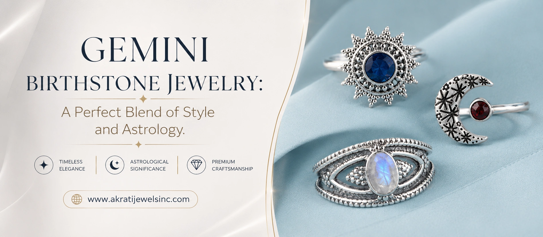 Gemini Birthstone Jewelry A Perfect Blend of Style and Astrology  - Akrati Jewels