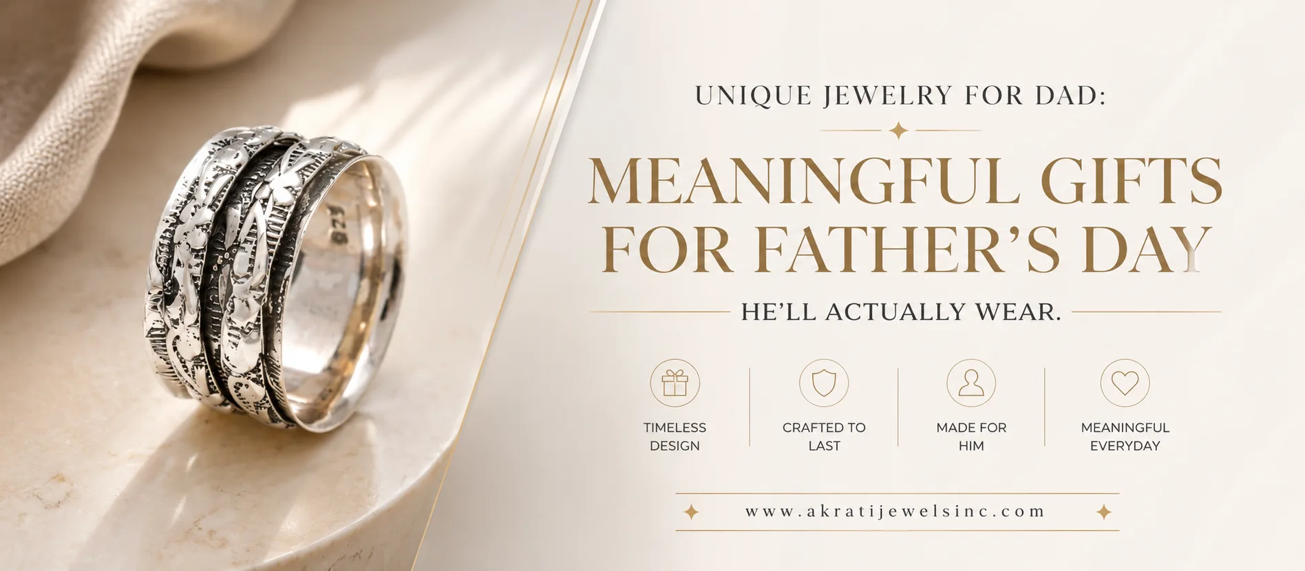 Unique Jewelry for Dad: Meaningful Gifts for Father’s Day He’ll Actually Wear - Akrati Jewels