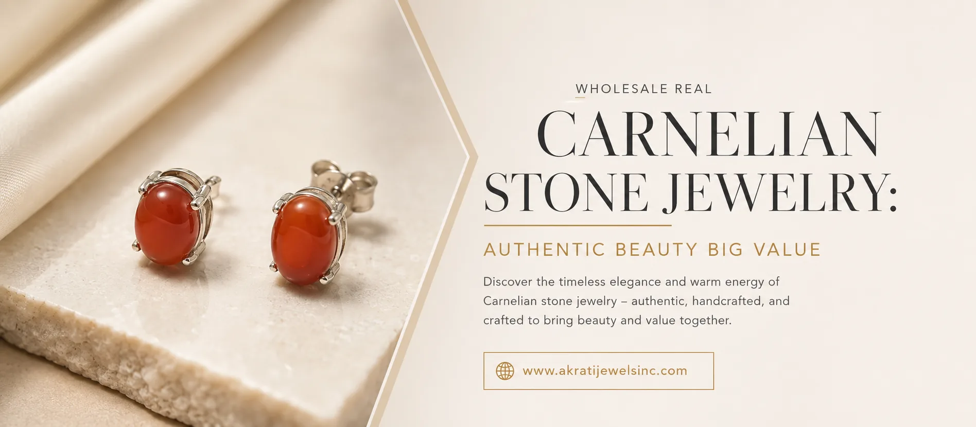 Wholesale Real Carnelian Stone Jewelry: Authentic Beauty Big Value _Akrati Jewels