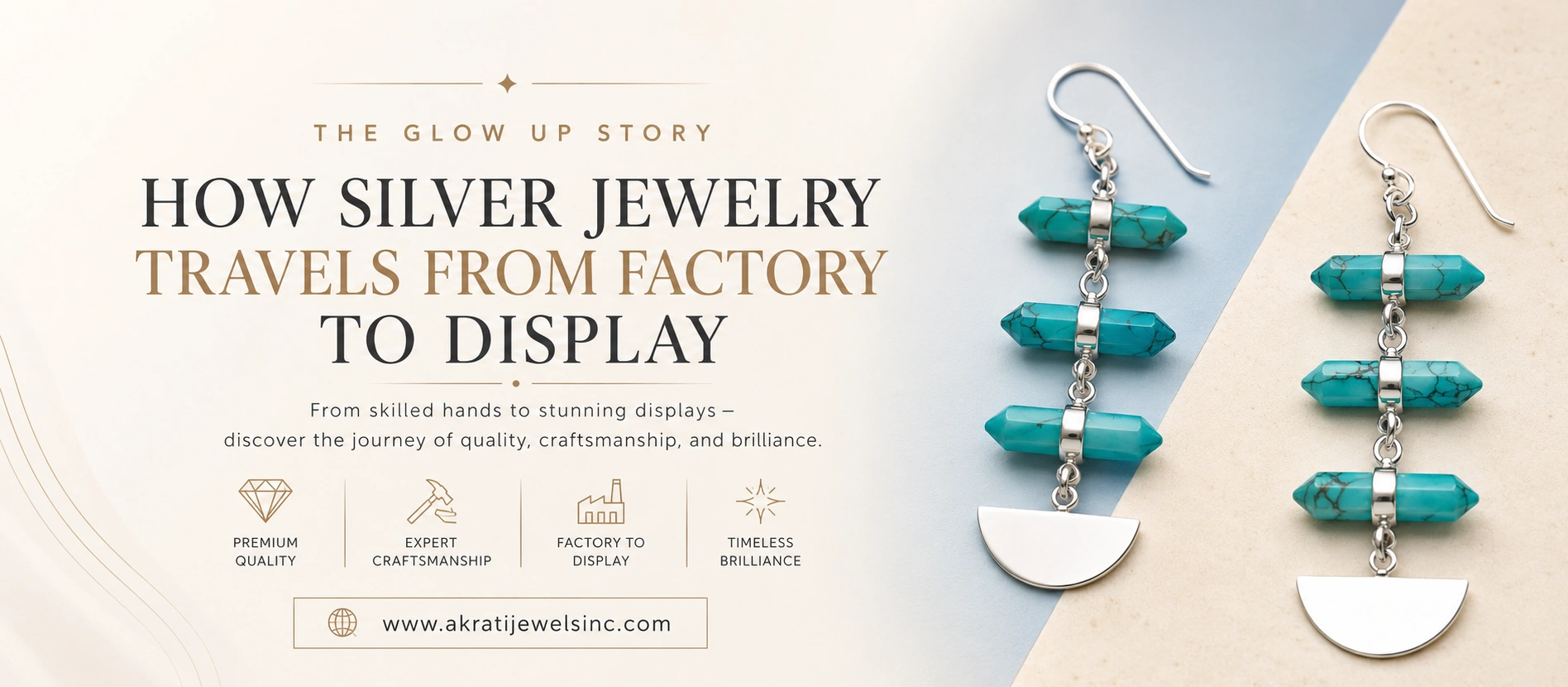 The Glow-Up Story: How Silver Jewelry Travels from Factory to Display  - Akrati Jewels