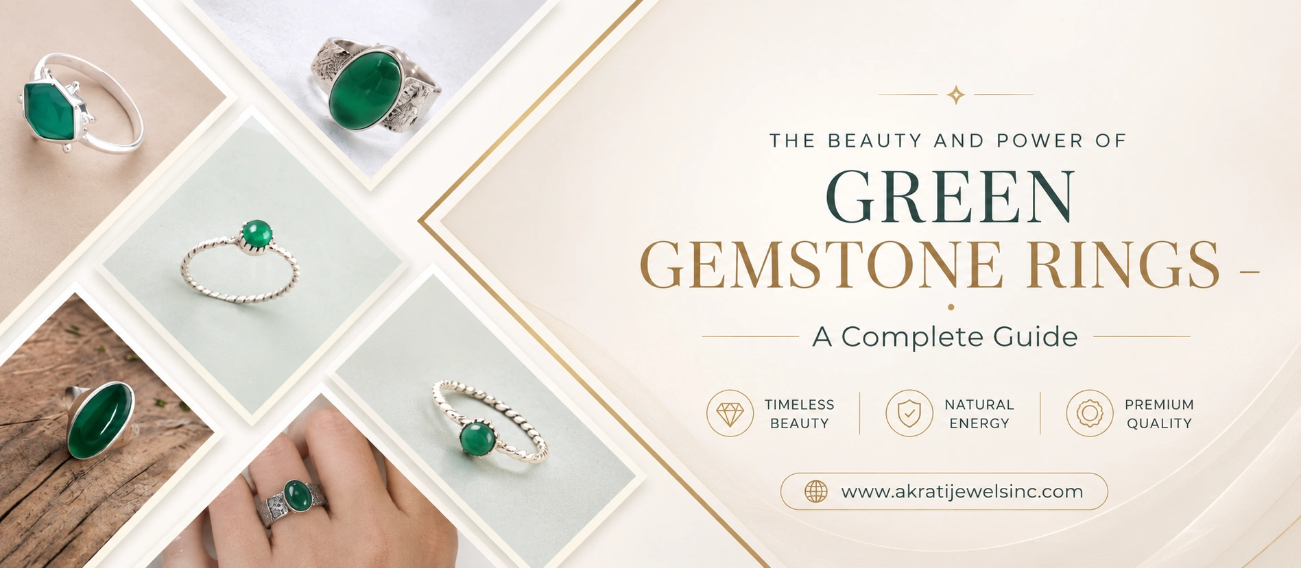 The Beauty and Power of Green Gemstone Rings a Complete Guide - Akrati Jewels Inc