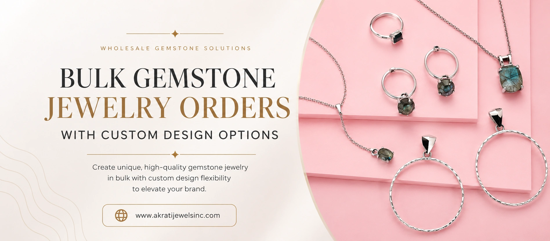 Bulk Gemstone Jewelry Orders with Custom Design Options -  Akrati Jewels Inc