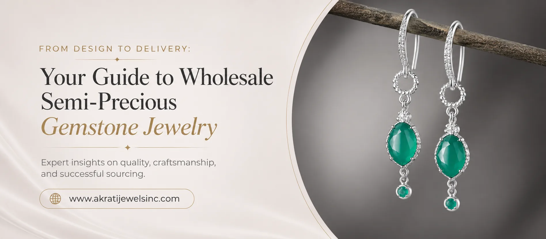 From Design to Delivery: Your Guide to Wholesale Semi-Precious Gemstone Jewelry _ Akrati Jewels Inc