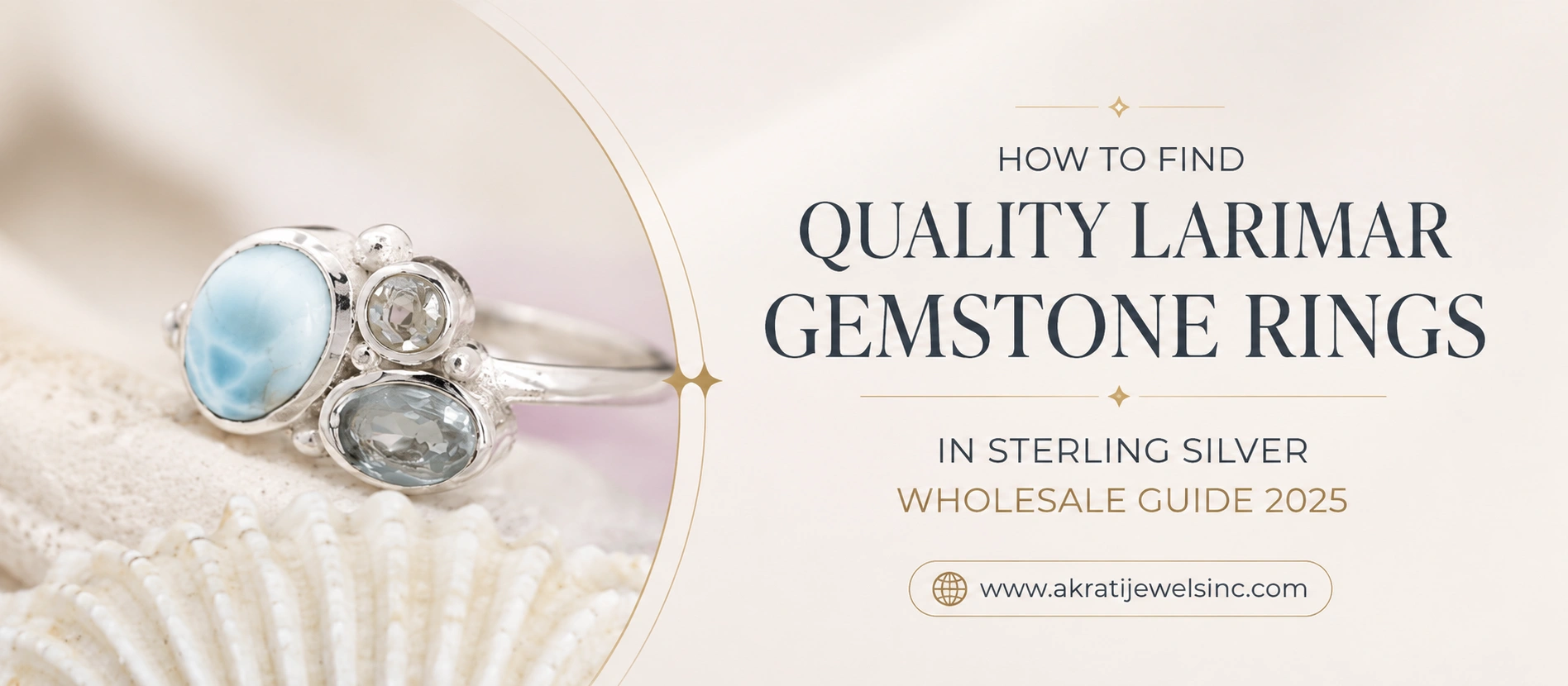 How to Find Quality Larimar Gemstone Rings in Sterling Silver Wholesale Guide 2025  - Akrati Jewels Inc