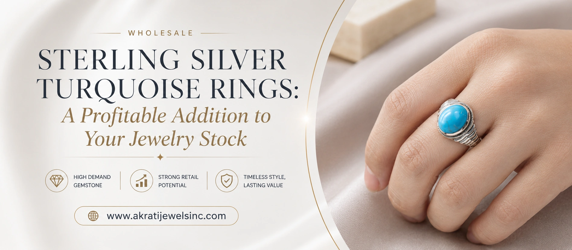 Wholesale Sterling Silver Turquoise Rings A Profitable Addition to Your Jewelry Stock - Akrati Jewels inc