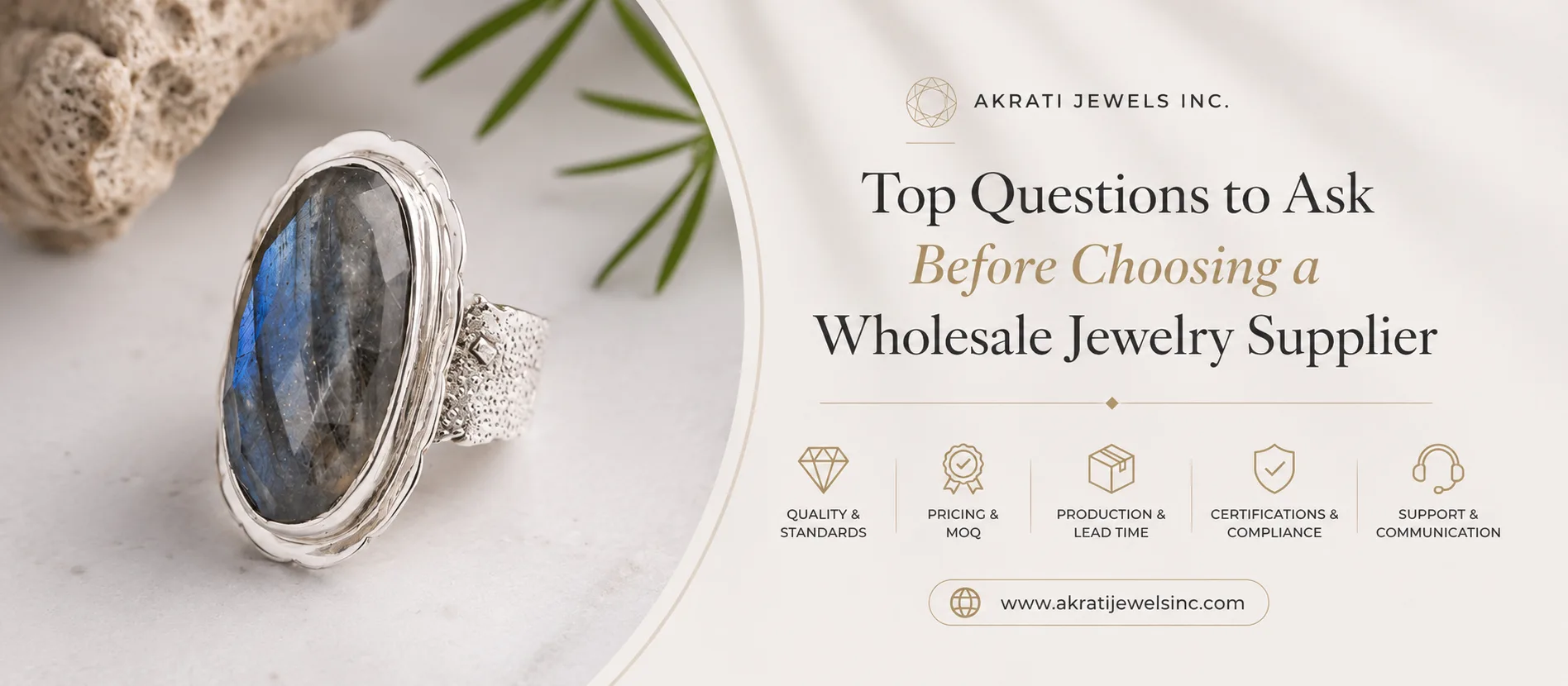 Top Questions to Ask Before Choosing a Wholesale Jewelry Supplier  | Akrati Jewels Inc