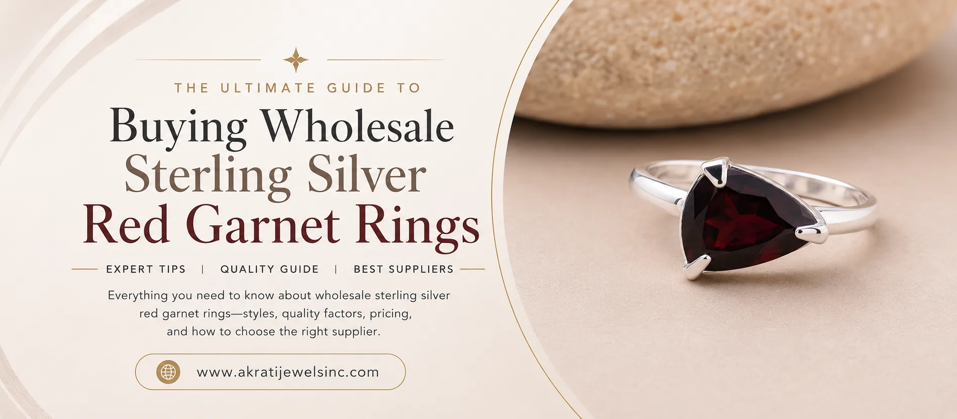 The Ultimate Guide to Buying Wholesale Sterling Silver Red Garnet Rings  | Akrati Jewels Inc