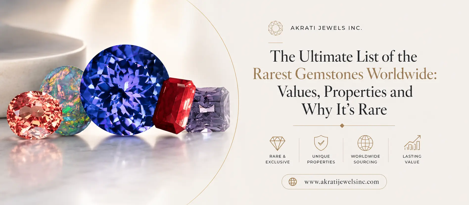 The Ultimate List of the Rarest Gemstones Worldwide: Values, Properties and Why It’s Rare | Akrati Jewels Inc