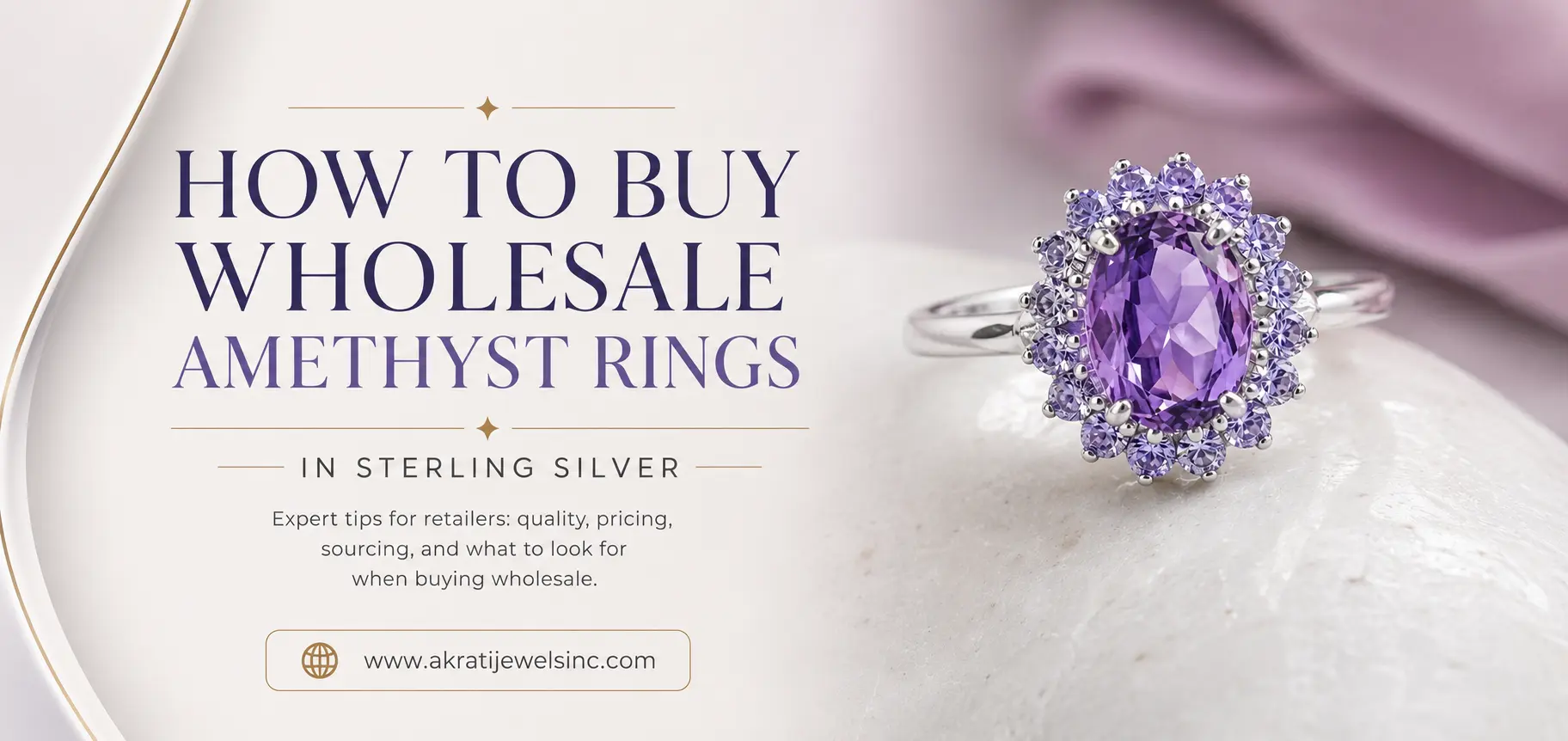 How to Buy Wholesale Amethyst Rings in Sterling Silver Retailer’s Ultimate Guide | Akrati Jewels Inc