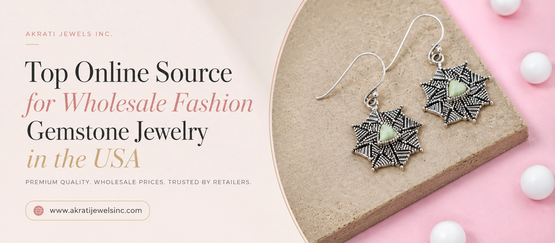 Top Online Source for Wholesale Fashion Gemstone Jewelry in the USA | Akrati Jewels Inc 
