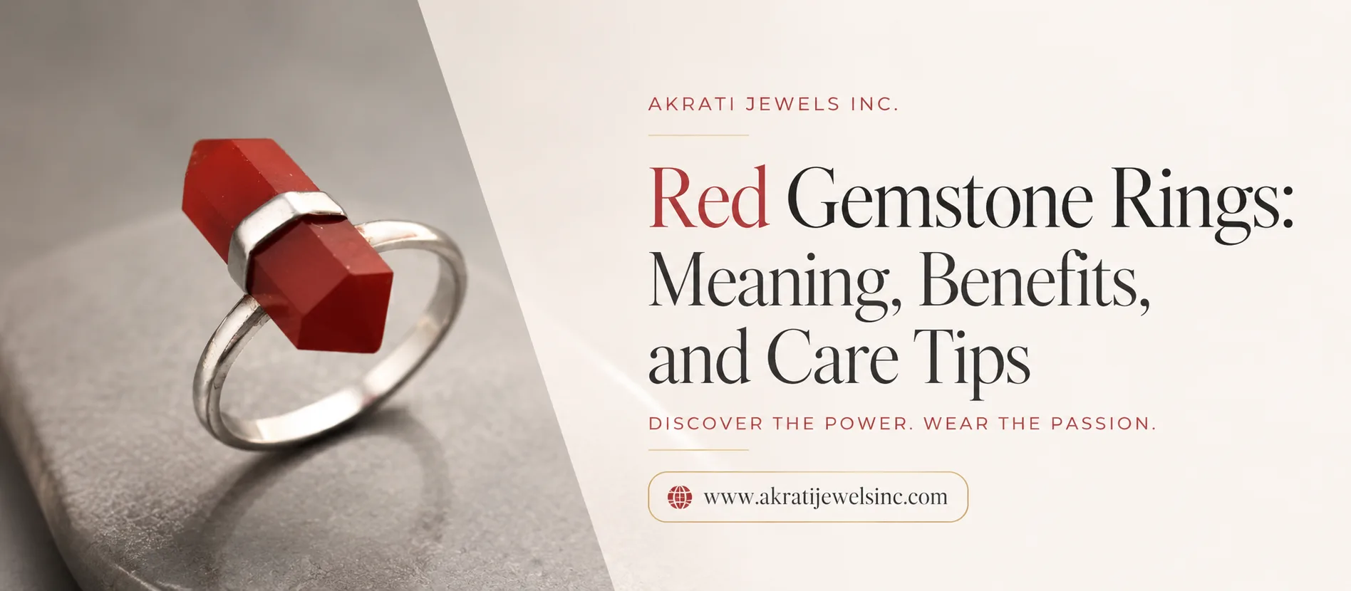 Red Gemstone Rings Meaning Benefits and Care Tips Akrati Jewels Inc