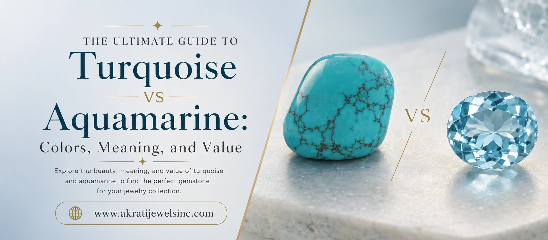 The Ultimate Guide to Turquoise vs Aquamarine: Colors, Meaning, and Value  Akrati Jewels Inc