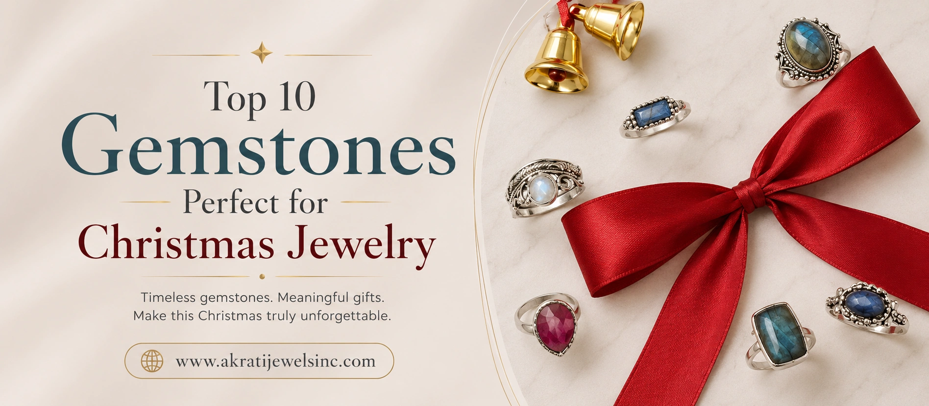 Top Ten Gemstones Perfect for Christmas Jewelry at Akrati Jewels inc