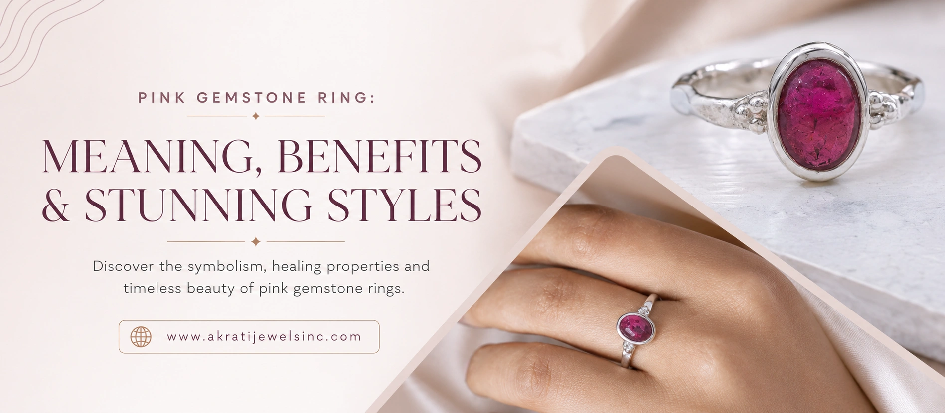Pink Gemstone Ring Meaning, Benefits & Stunning Styles Akrati Jewels Inc
