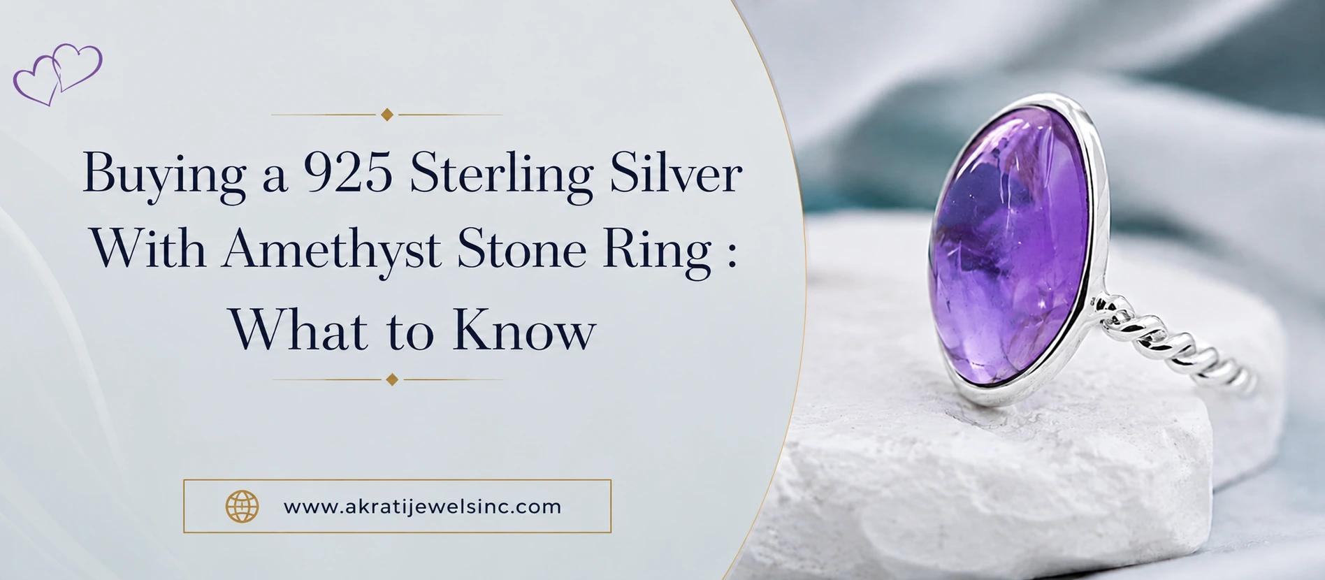 Buying a 925 Sterling Silver With Amethyst Stone Ring  What to Know Akrati Jewels Inc