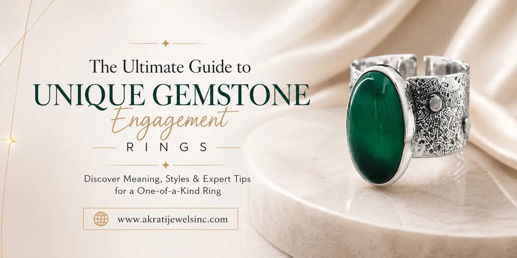 The Ultimate Guide to Unique Gemstone Engagement Rings from Akrati Jewels