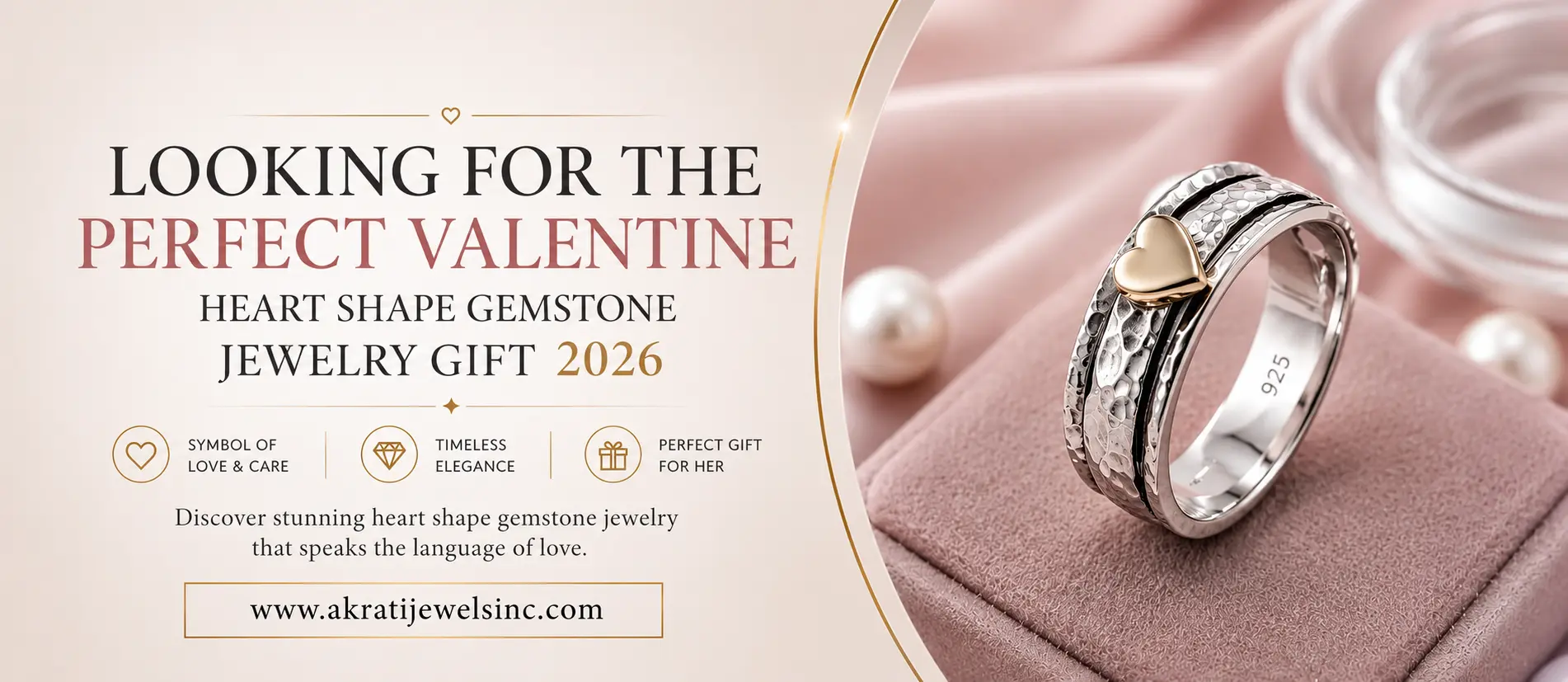 Looking for the Perfect valentine heart shape gemstone jewelry gift 2026 Akrati Jewels Inc