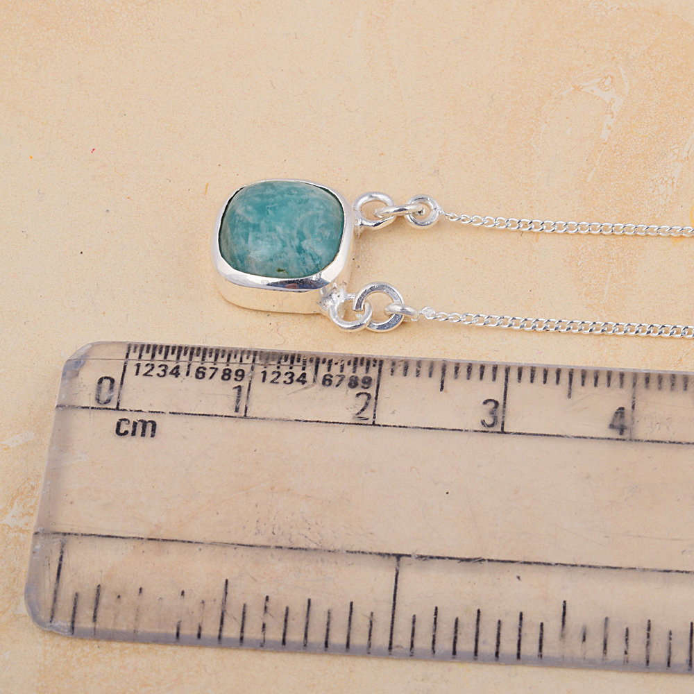 925 Silver Amazonite gemstone Necklace jewelry suppliers | Akrati Jewels Inc